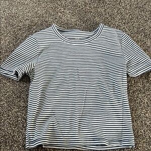 American Eagle Striped Short Sleeve T-Shirt